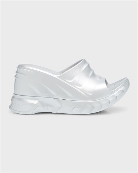 givenchy flops|givenchy marshmallow slide wedge sandals.